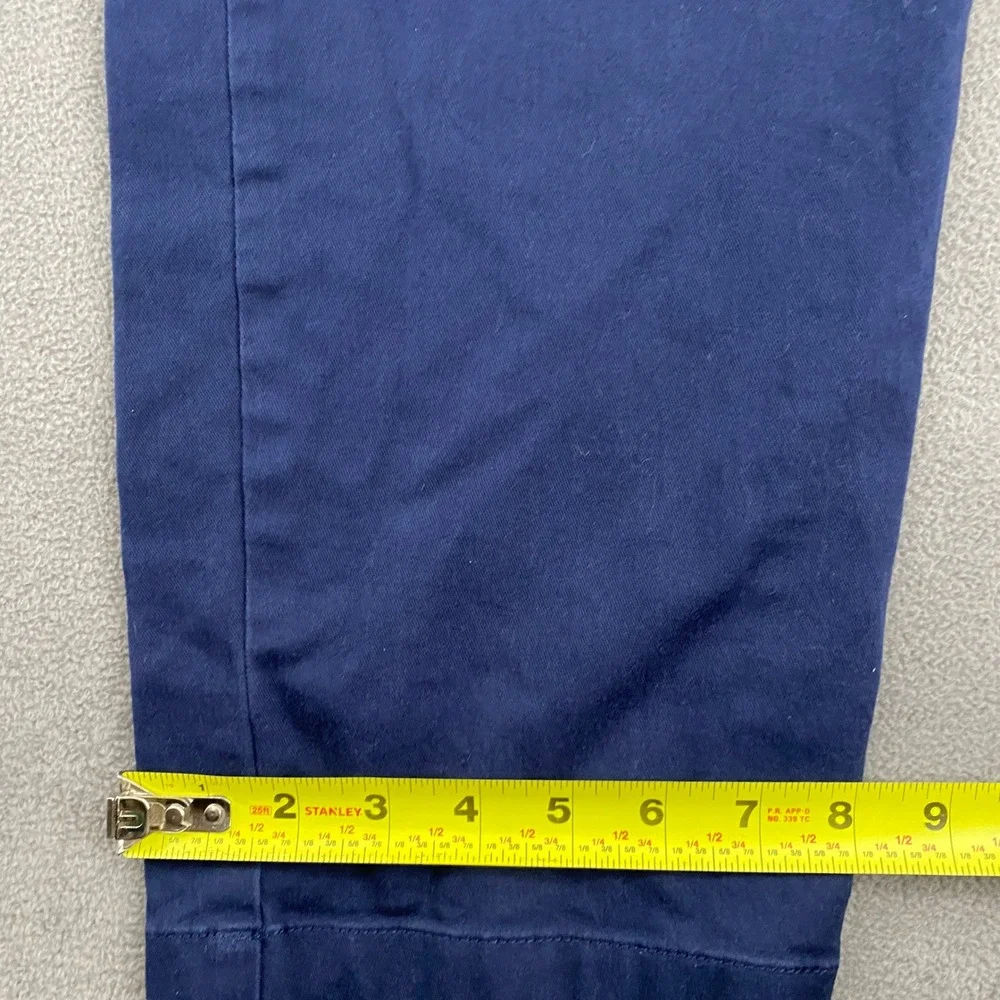 J.Crew Flex Relaxed Fit Chino Pants Mens 29x30 Navy Blue Cotton Stretch Trousers